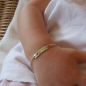 Preview: Kinderarmband Gold ausgestanztes Herz 16 cm Bild 2