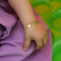Preview: Kinderarmband Gold mit Schutzengel im Herz Bild 3