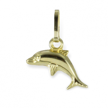 Gold-Anhänger Delfin als Symbol der Freiheit