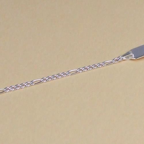 Kinderarmband im Figaromuster mit Gravur 18,5 cm Bild 4