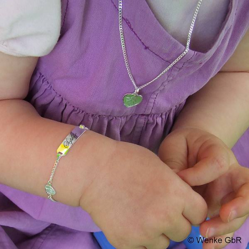 Kinder-Armband mit Schutzengel in Herzform Bild 3
